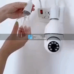 Caméra de surveillance à tête d'ampoule